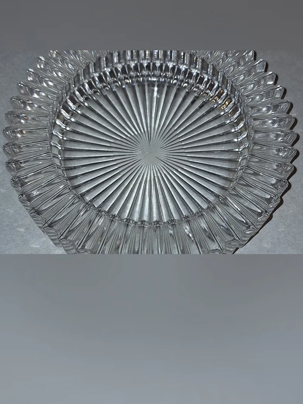 Vintage Mikasa Diamond Fire Crystal Coaster & Grape Bottle Champagne/Wine Set
